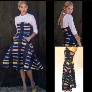 BECKLEY BY MELISSA STRAPLESS RETRO DRESS 2